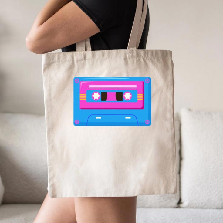 Retro Cassette Tape Tee 90s Nostalgia Aesthetic Canvas Tote Bag Retro Cassette Tape Tee 90s Nostalgia Aesthetic Canvas Tote Bag