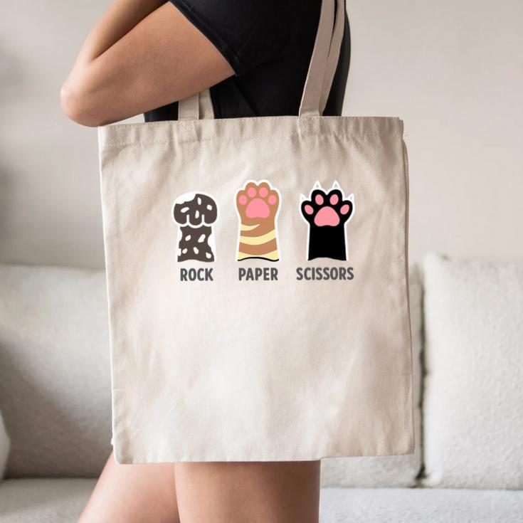 Rock Paper Scissors Hand Game Cute Paw Cat Introvert Canvas Tote Bag Rock Paper Scissors Hand Game Cute Paw Cat Introvert Canvas Tote Bag