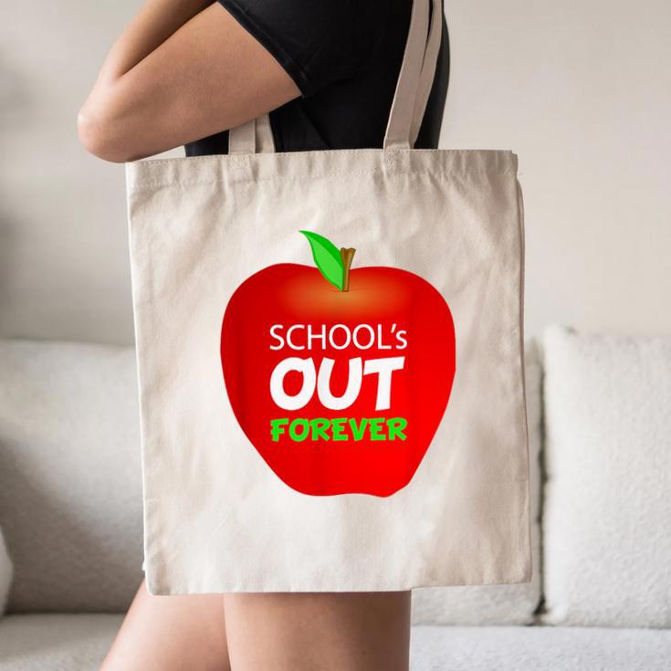 School Is Out Forever Graduation Humor Canvas Tote Bag