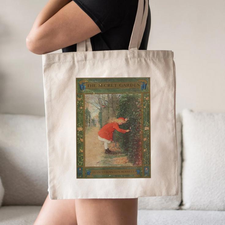 The Secret Garden Book Cover Canvas Tote Bag
