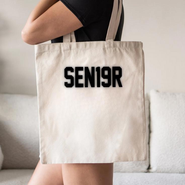 SEN19R Senior 2019 High School Graduation Party T-Shirt Canvas Tote Bag