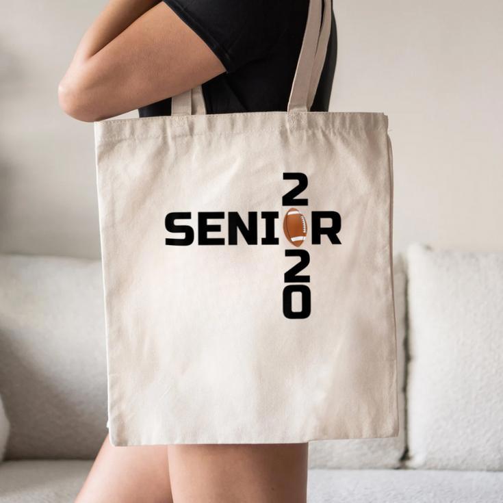 Senior 2020 Football Graduation Shirt Canvas Tote Bag
