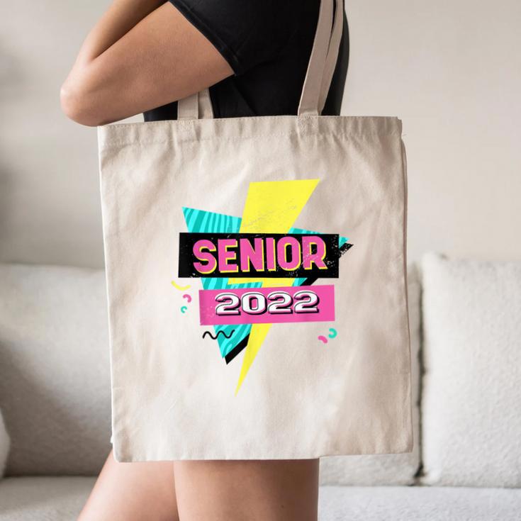 Senior 2022 Graduation Class Of 2022 Retro 90's Graduation Canvas Tote Bag