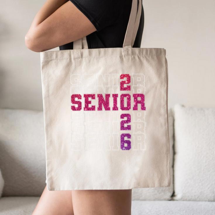 Senior 2026 Class Of 2026 Graduation 2026 Pink Girl Women Canvas Tote Bag