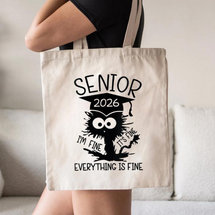 Senior 2026 High School College Graduation Year Class Of 26 Canvas Tote Bag