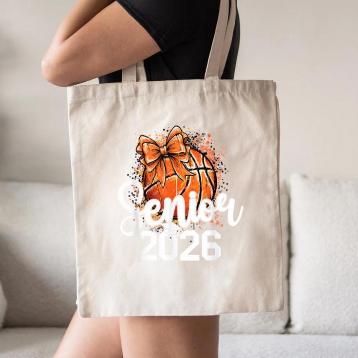 Senior Basketball Class Of 2026 Coquette Graduation Day Canvas Tote Bag