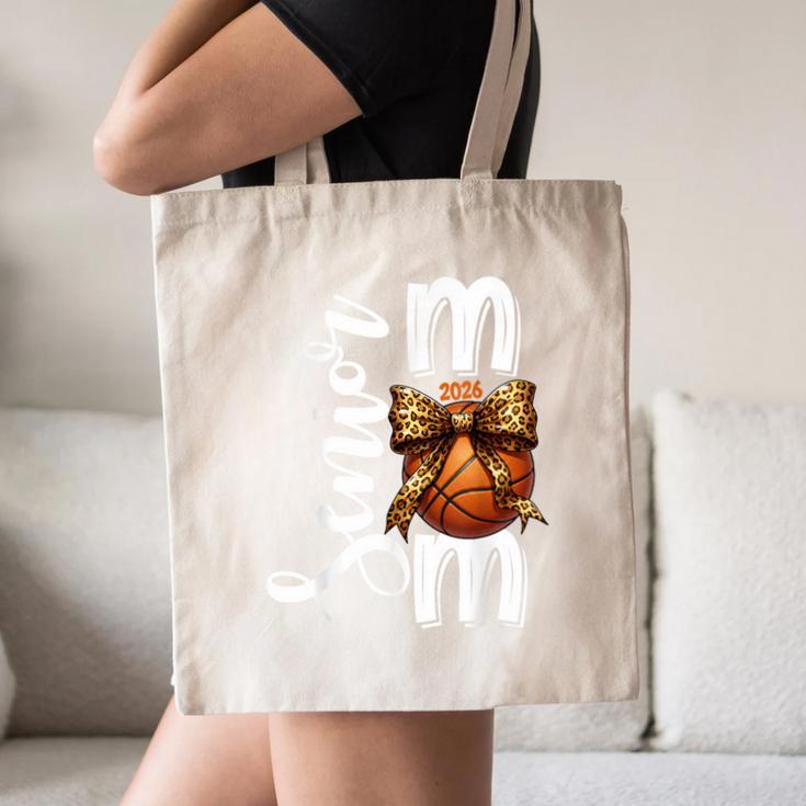Senior Basketball Mom Class Of 2026 Player Graduation Grad Canvas Tote Bag