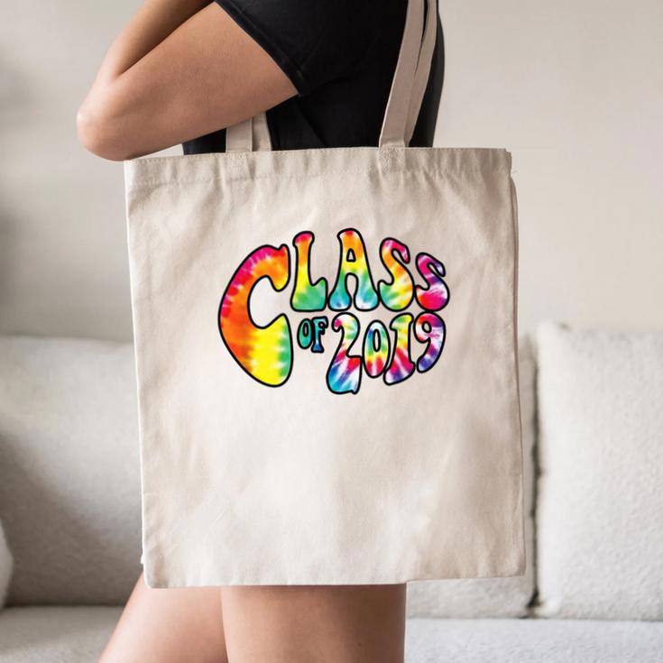 Senior Class Of 2019 Boho Tie Dye Graduation Canvas Tote Bag