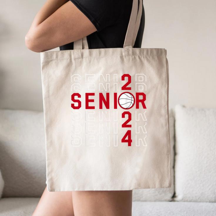 Senior Class Of 2024 Graduation 2024 Maroon Basketball Canvas Tote Bag