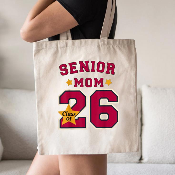 Senior Mom 2026 Proud Senior Mom Class Of 26 For Graduation Canvas Tote Bag
