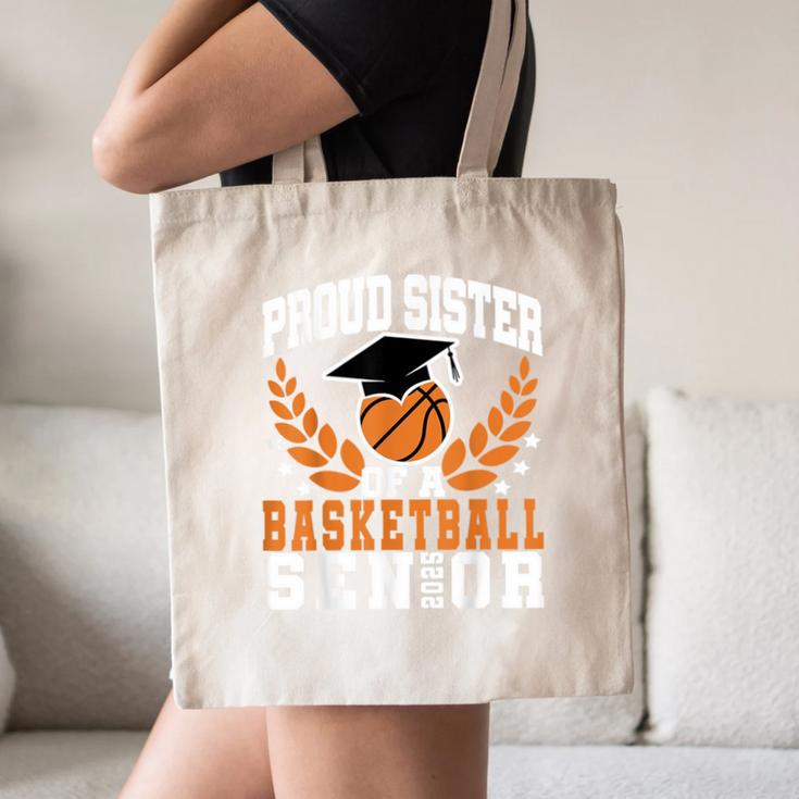 Sister Class Of 2025 Senior Basketball Graduation Family Canvas Tote Bag