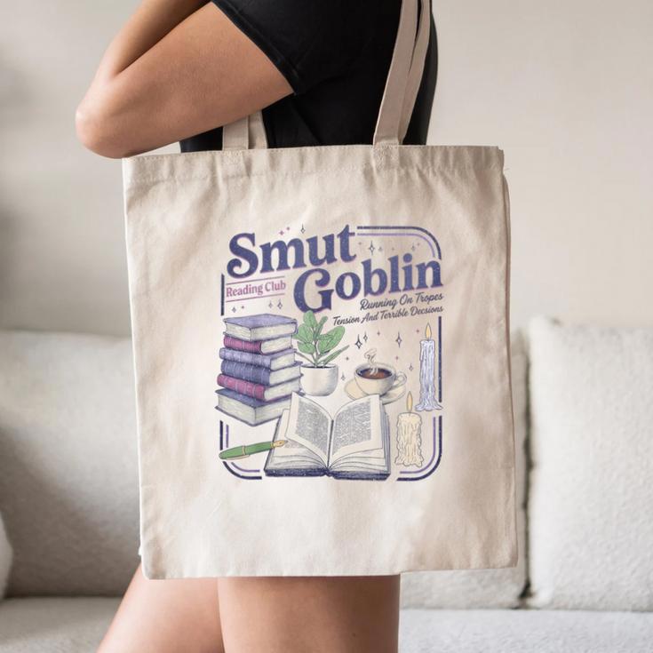 Smut Goblin Reading Club Book Lover Dark Academia Canvas Tote Bag Smut Goblin Reading Club Book Lover Dark Academia Canvas Tote Bag