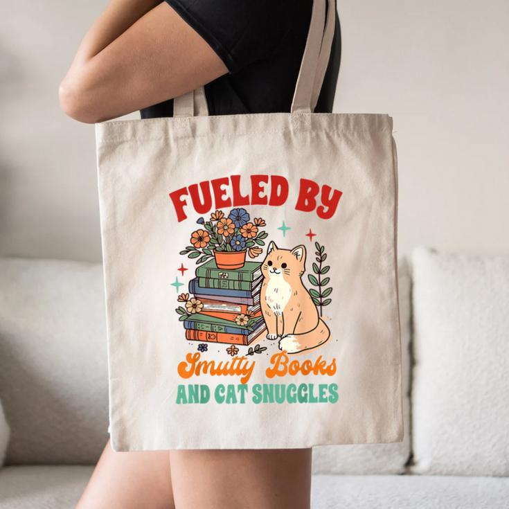 Smut Reader Cat Lover Fueled By Smutty Books & Cat Snuggles For Men Women Canvas Tote Bag