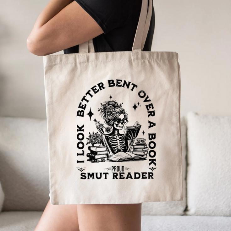 Smut Reader Skeleton Book Lover Dark Humor Art Premium Tri-Blend Canvas Tote Bag Smut Reader Skeleton Book Lover Dark Humor Art Premium Tri-Blend Canvas Tote Bag