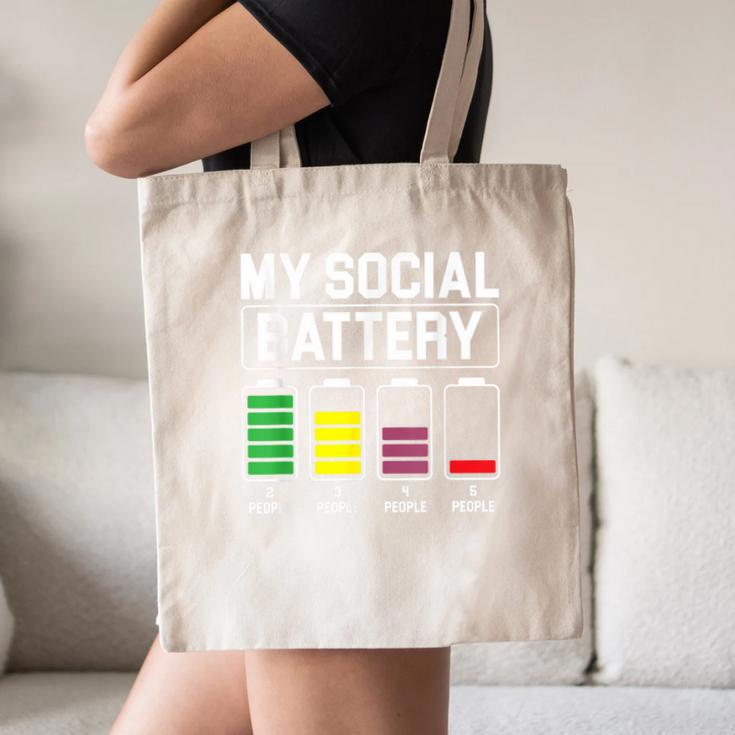 My Social Battery Introverted Low Energy Antisocial Canvas Tote Bag My Social Battery Introverted Low Energy Antisocial Canvas Tote Bag