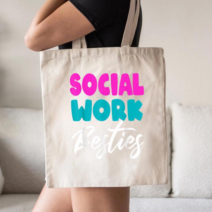 Social Worker Work Coworkers Best Friend Graduation MSW Canvas Tote Bag