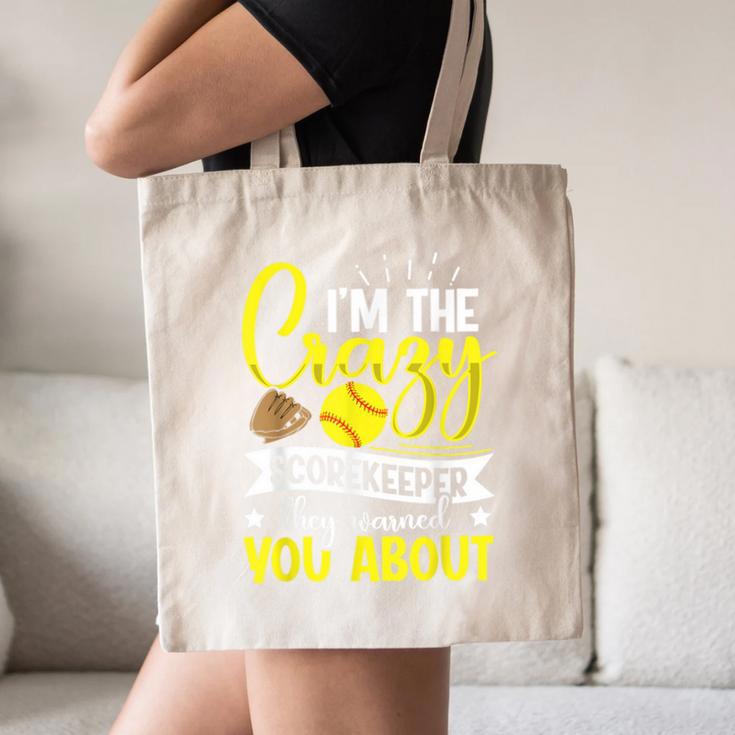 Softball Scorekeeper For a Score Book Keeper Canvas Tote Bag