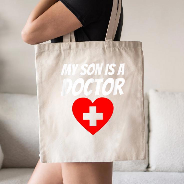My Son Is A Doctor Shirt Proud Parents Graduation Canvas Tote Bag