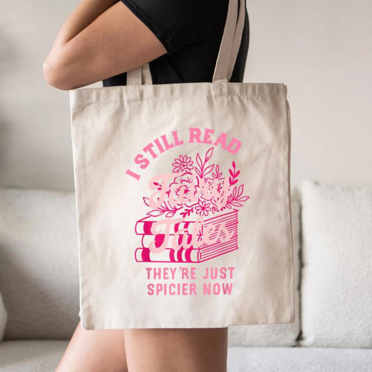 Spicy Book Lover For Women Who Love To Read Romance Fantasy Canvas Tote Bag