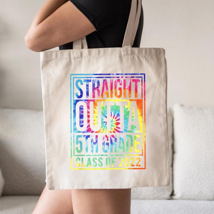 Straight Outta 5th Grade Class Of 2022 School Graduation Canvas Tote Bag