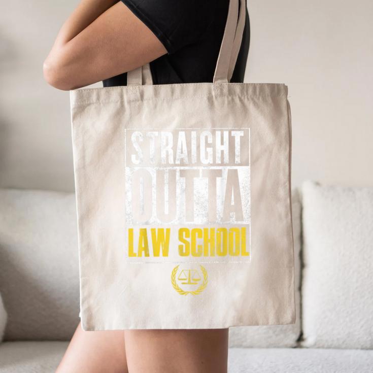 Straight Outta Law School Graduation Tshirt Law School Canvas Tote Bag