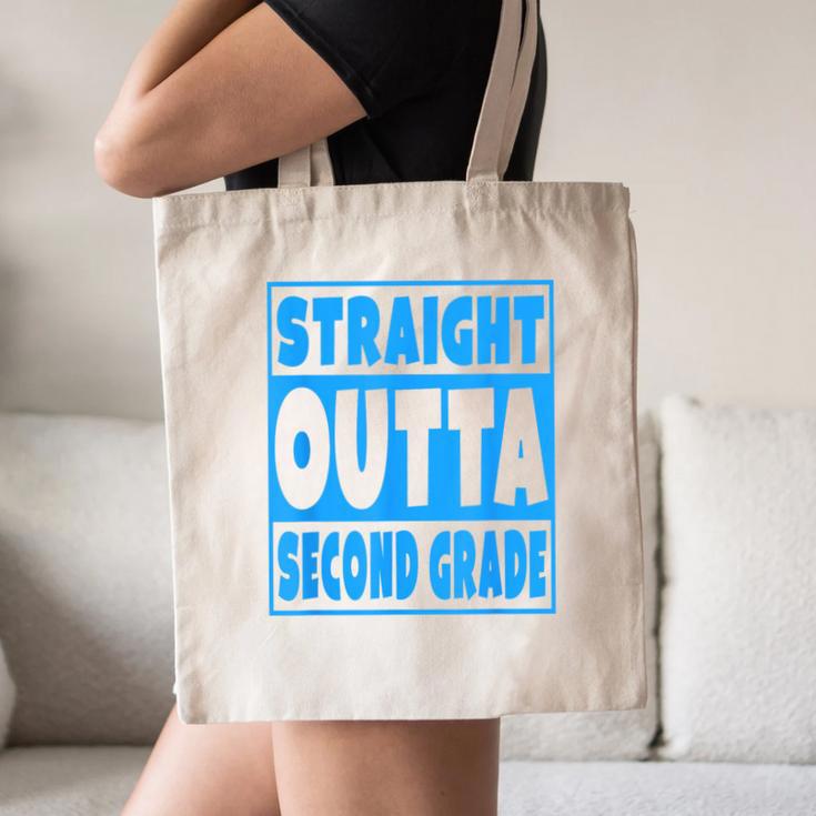 Straight Outta Second Grade Graduation Class Canvas Tote Bag