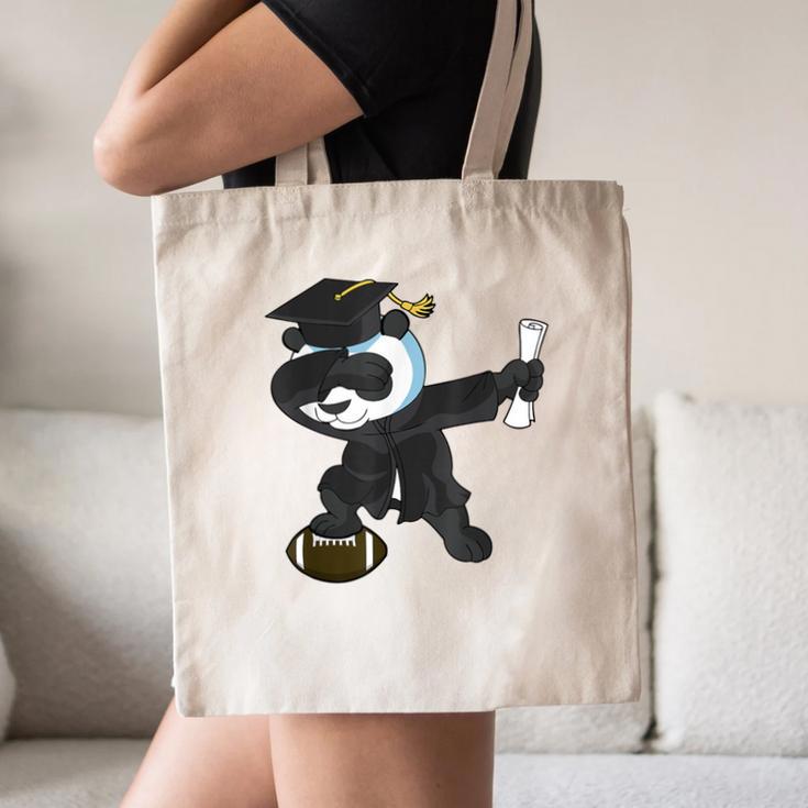 Student Graduation 2022 Panda Football Boys Girls Teenager Canvas Tote Bag