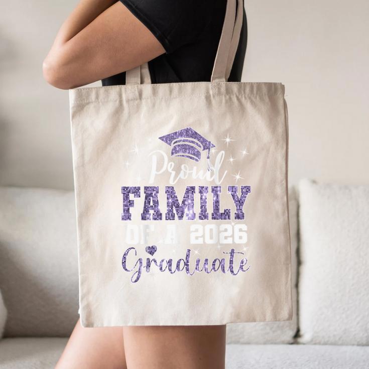 Super Proud Family Of 2026 Graduate Senior Graduation Family Canvas Tote Bag