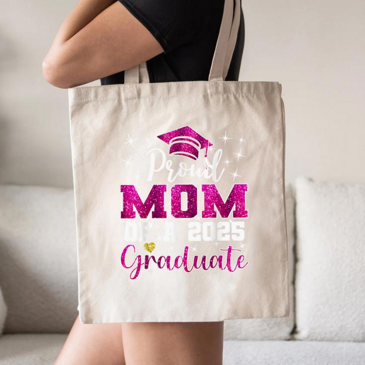 Super Proud Mom Of 2025 Graduate Senior Graduation Family Canvas Tote Bag