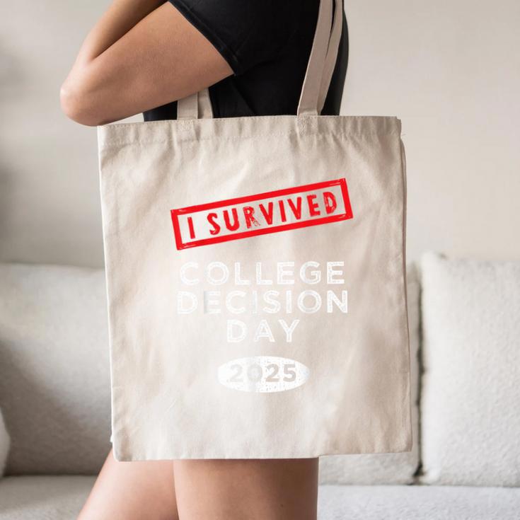 I Survived College Decision Day Graduation Class Of 25 Canvas Tote Bag
