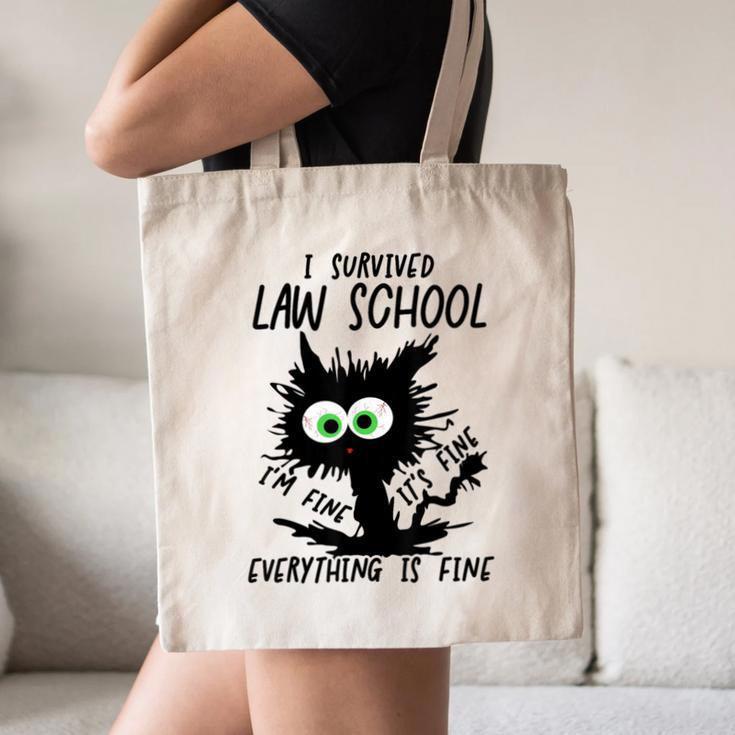 I Survived Law School Graduation 2025 2026 Canvas Tote Bag