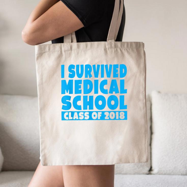 I Survived Medical School Class Of 2018 Graduation Canvas Tote Bag
