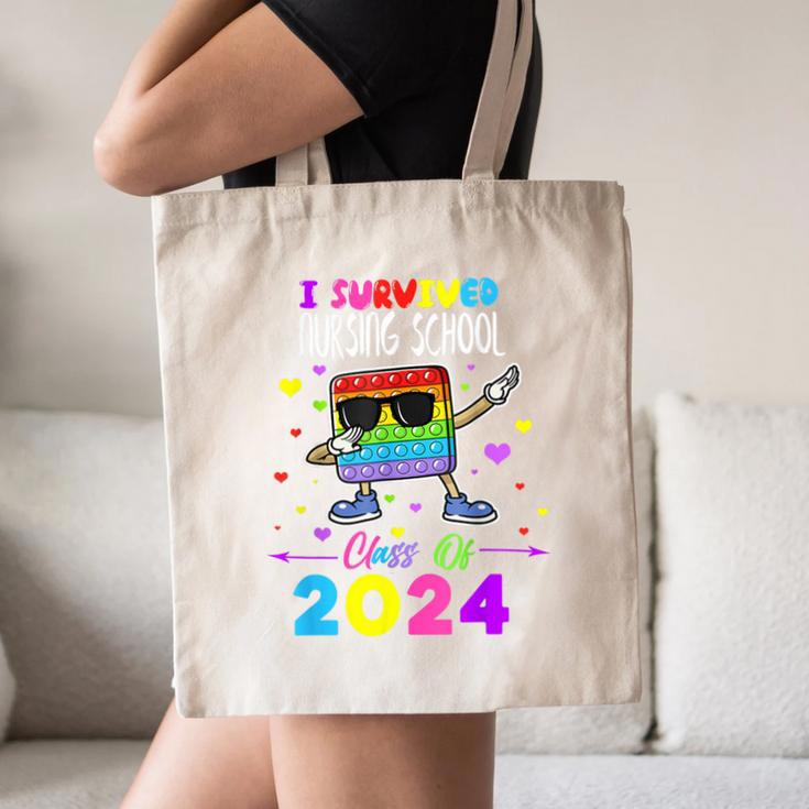 I Survived Nursing School Of 2024 Student Graduation 2024 Canvas Tote Bag