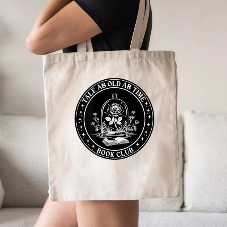 Tale As Old As Time Book Club Rose Canvas Tote Bag