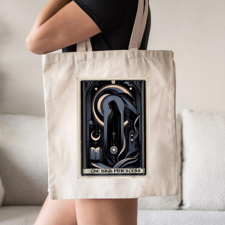 Tarot Cards Guide Book Esoteric Mysticism Clothing The High Priestess -Adults Small Classic Fit Short Sleeve Canvas Tote Bag