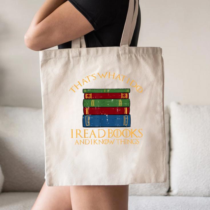Thats What I Do Read Reading Book Librarian Across America Canvas Tote Bag