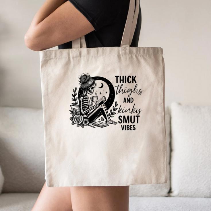 Thick Thighs And Kinky Smut Vibes Spicy Book Lovers Canvas Tote Bag Thick Thighs And Kinky Smut Vibes Spicy Book Lovers Canvas Tote Bag