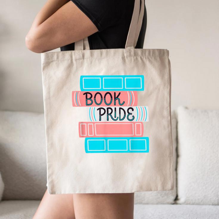 Threadless Grey Sky Chai Trans Book Pride Graphic Canvas Tote Bag