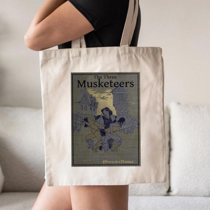 The Three Musketeers Book Cover Canvas Tote Bag The Three Musketeers Book Cover Canvas Tote Bag