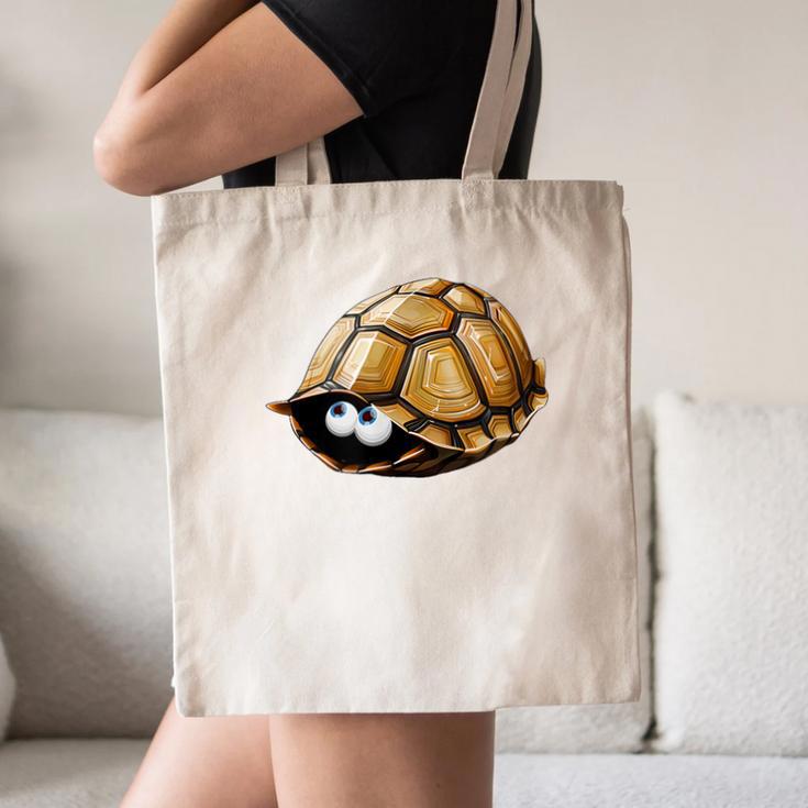 Timid Turtle Cute Introvert Misanthropic Antisocial Canvas Tote Bag