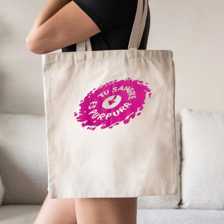 Tu Sangre Es Purpura Mexican Nostalgia Canvas Tote Bag Tu Sangre Es Purpura Mexican Nostalgia Canvas Tote Bag