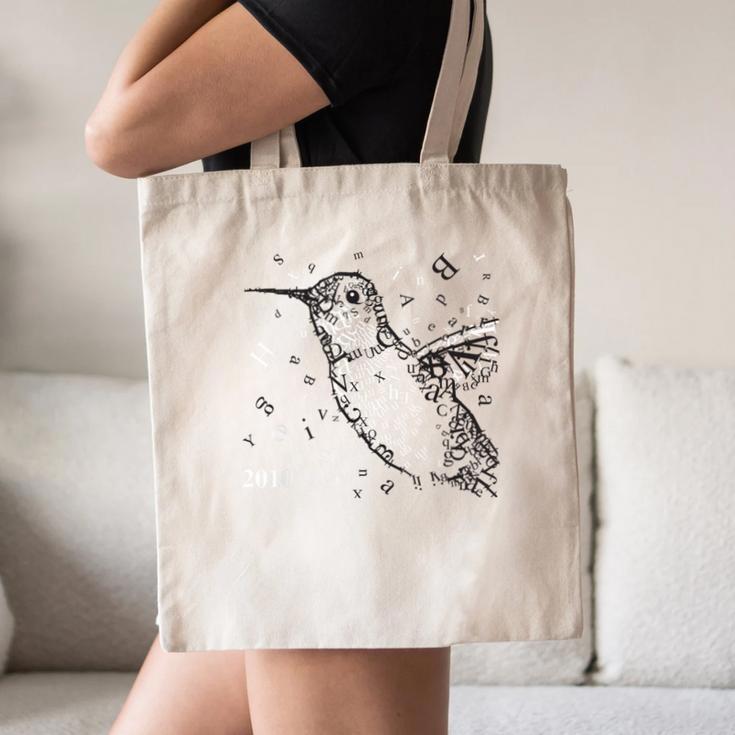 Tucson Festival Of Books TFOB 2010 Hummingbird Mascot Canvas Tote Bag