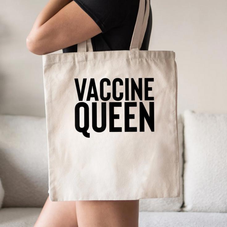 Vaccine Queen Nursing Graduation Shirt Canvas Tote Bag