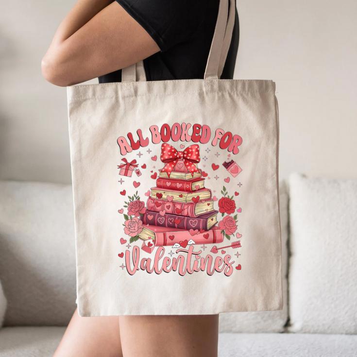 Valentine All Booked For Valentines Book Lovers Teacher Kid Canvas Tote Bag