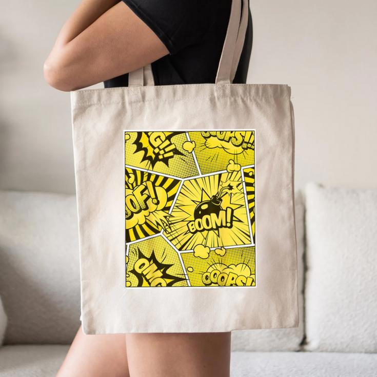 Varsity-Gold Yellow Comic Book University Varsity-Gold Canvas Tote Bag Varsity-Gold Yellow Comic Book University Varsity-Gold Canvas Tote Bag