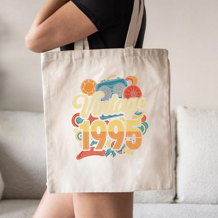 Vintage 1995 Retro Classic 90s Nostalgia Throwback Vibe Premium Tri-Blend Canvas Tote Bag Vintage 1995 Retro Classic 90s Nostalgia Throwback Vibe Premium Tri-Blend Canvas Tote Bag