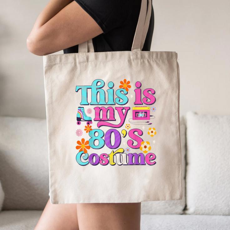 Vintage 80s Costume Nostalgia 1980s Fashion Cute Girls Women Canvas Tote Bag