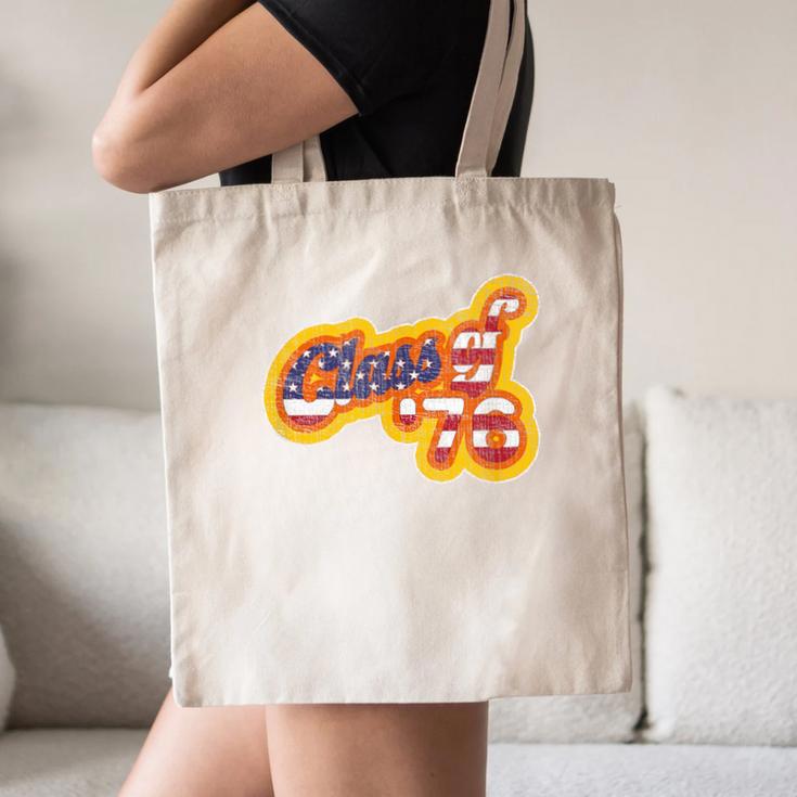 Vintage Class Of 1976 Bicentennial Graduation Year Canvas Tote Bag