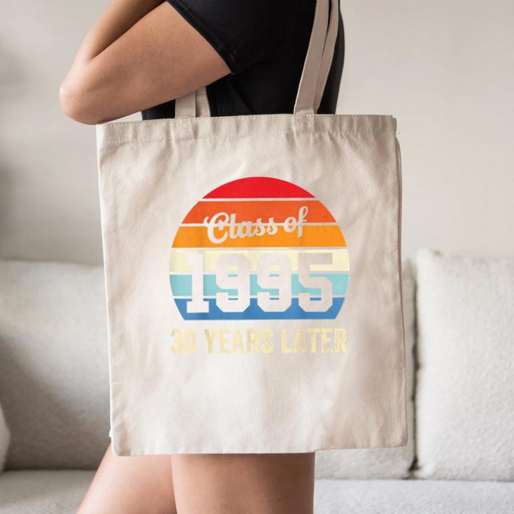 Vintage Class Of 1995 30 Years Later Reunion 30th Graduation Canvas Tote Bag