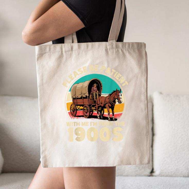 Vintage Please Be Patient I'm From The 1900s Men Women Canvas Tote Bag